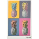 Andy Warhol (1928-1987) American. "Pineapple", Print in Colours, Numbered 38/100 in Pencil, 17.25" x