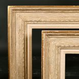20th Century English School. A Pair of Painted Composition Frames, with fabric slips, rebate 32" x