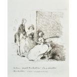 After M Titmarsh (William Makepeace Thackeray) (1811-1863) British. A Drawing of "Mrs Perkin's