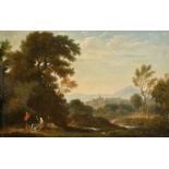 Circle of Patrick Nasmyth (1787-1831) British. A Highland Landscape with Figures in the