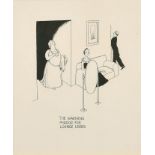 William Heath Robinson (1872-1944) British. "The Warning Mirror for Lounge Users", Ink, Inscribed