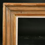 20th Century English School. A Gilt and Painted Composition Frame, with a white fabric slip,