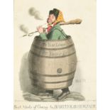 Theodore Lane (1800-1828) British. "Best Mode of Going to Bartholomew Fair", Print, 12" x 8.75" (