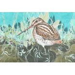 Michael Warren (1938- ) British. "Snipe", Watercolour, Signed and Dated '73, and Inscribed on a