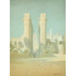 Robert George Talbot Kelly (1861-1934) British. "Karnak, Ruins", Watercolour, Signed and Dated 1914,