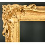18th Century English School. A Carved Giltwood Frame, with swept centres and corners, circa 1760,