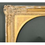 18th Century English School. A Regency Carved Giltwood Frame, with swept and pierced corners, and