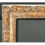 17th Century French School. A Louis XIV Carved Giltwood Oak Leaf Frame, circa 1660, rebate 17.25"