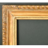 18th Century English School. A Carved Giltwood Gadroon Hollow Frame, circa 1790, rebate 50" x 40" (