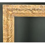 17th Century English School. A Carved Giltwood Reverse Leaf Frame, circa 1670, rebate 25.25" x