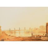 John Gendall (1790-1865) British. "Pont Louis XV - Later Pont de la Concorde, c.1821",