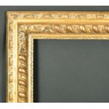 18th Century English School. A Carved Giltwood Gadroon Hollow Frame, circa 1720, rebate 50" x 36" (