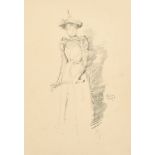 James Abbot McNeill Whistler (1834-1903) American. "Gants de Suede", Lithograph, 10.25" x 7" (26 x