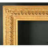 18th Century Italian School. A Carved Giltwood Bolognese Frame with reverse leaf patter, rebate 54.