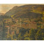 Michael Gilbery (1913-2000) British. "Pietransanta, Northern Italy", Oil on Canvas, Signed, and