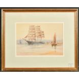 William Minshall Birchall (1884-1941) British. "In Chinese Waters", Watercolour, Signed and