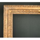 17th Century English School. A Carved Giltwood Lely Panel Reverse Frame, circa 1680, rebate 33" x