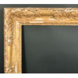 18th Century European School. A Carved Giltwood Frame, with swept centres and corners, rebate 42.
