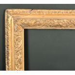 Early 18th Century English School. A Carved Giltwood Running Pattern Reverse Frame, circa 1730,