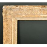 Late 17th Century French School. A Louis XIV Carved Giltwood Frame, with swept centres and
