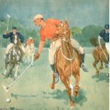 W. G. Koch (20th Century) Austrian. A Polo Match, Watercolour, Signed, 11.5" x 11.5" (29.2 x 29.2cm)