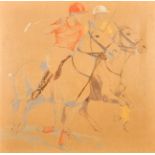 Kenneth Stevens MacIntire (1891-1979) British. Polo Players on Horseback, Oil on Canvas, Unframed