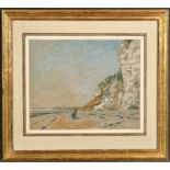 Early 20th Century French School. "Dieppe", Pastel, Indistinctly Signed, Inscribed and Dated 1902