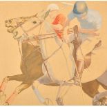 Kenneth Stevens MacIntire (1891-1979) British. Polo Players on Horseback, Oil on Canvas laid down,