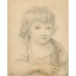 Attributed to Francesco Bartolozzi (1727-1815) Italian. "Youth", Pencil, 9" x 7.25" (22.8 x 18.5cm)