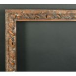 17th Century Italian School. A Stripped Carved Wood Bolognese Frame, rebate 45" x 44.5" (114.3 x