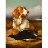 Colin Graeme Roe (1858-1910) British. A Spaniel with a Black Grouse, Oil on Canvas, Signed and Dated