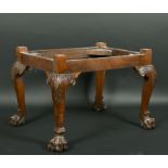 Alexander G Ley & Son. A Reproduction 18th Century Style Carved Stool Frame, length 24", width