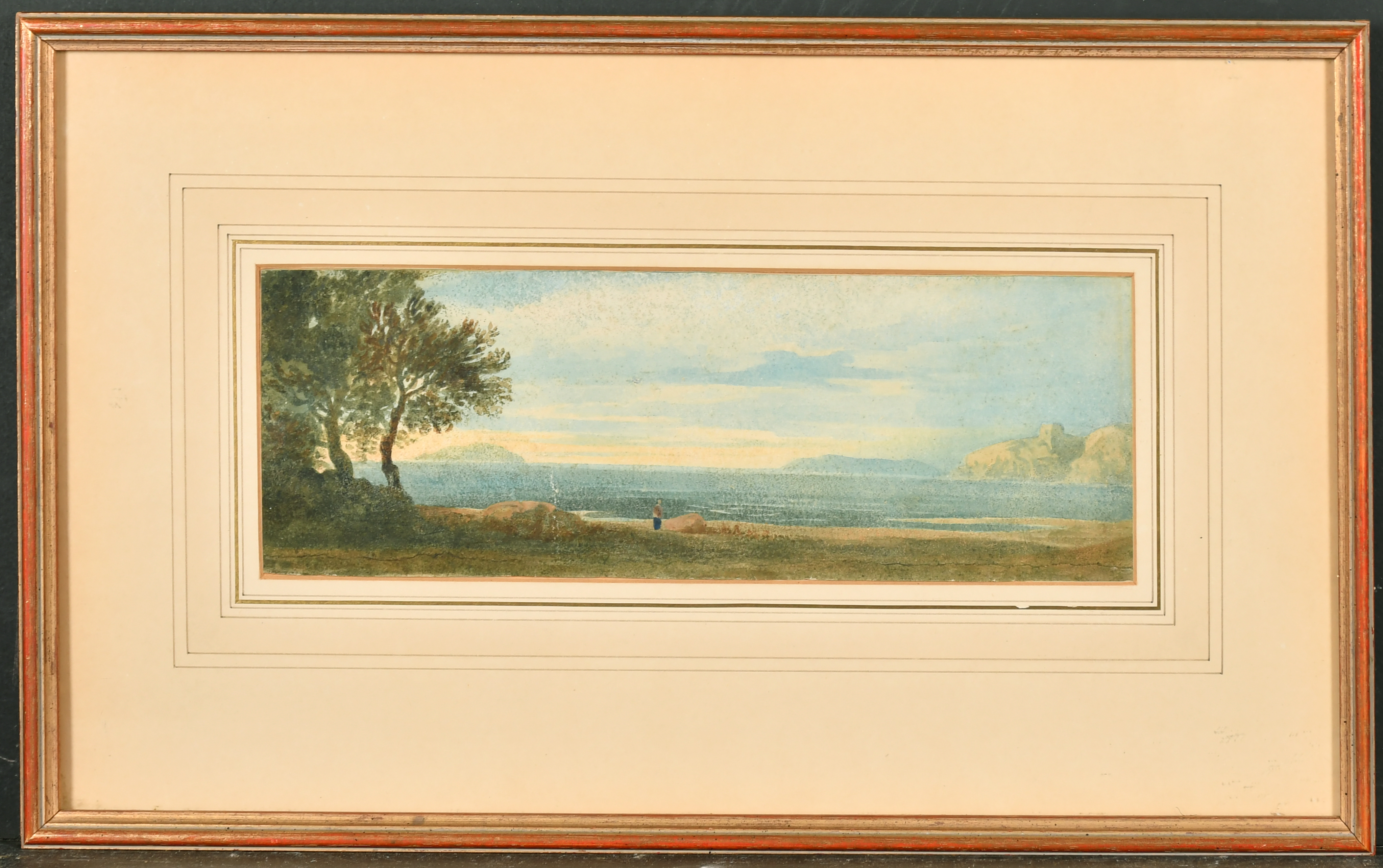 John Varley (1778-1842) British. "On the Coast near Weston-Super-Mare, Somerset", Watercolour, - Image 2 of 4