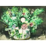 John Piper (1903-1992) British. "Dahlias and Ferns" circa 1987, Etching, Signed and Numbered 29/