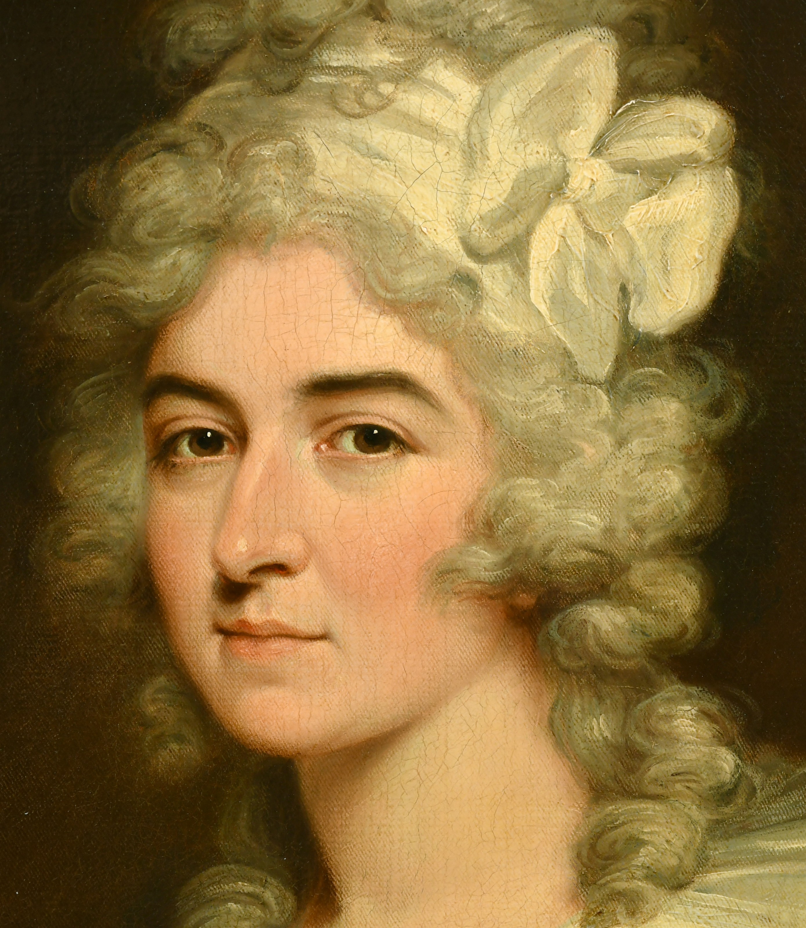 Philip Jean (1755-1802) British. Portrait of Mrs Bryan Barrett (1759-1834) British, Three-Quarter- - Image 3 of 4