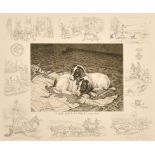 Frank Paton (1855-1909) British. "A Deep Dream of Peace", Print, Signed in Pencil, Overall 8.25" x