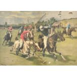 Tholstrup (Early 20th Century) British. A Polo Match, Engraving, 14.5" x 21" (36.8 x 53.3cm)