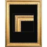 18th Century English School. A Carved Giltwood Frame, with a Carlo sight edge, rebate 39.5" x 28" (