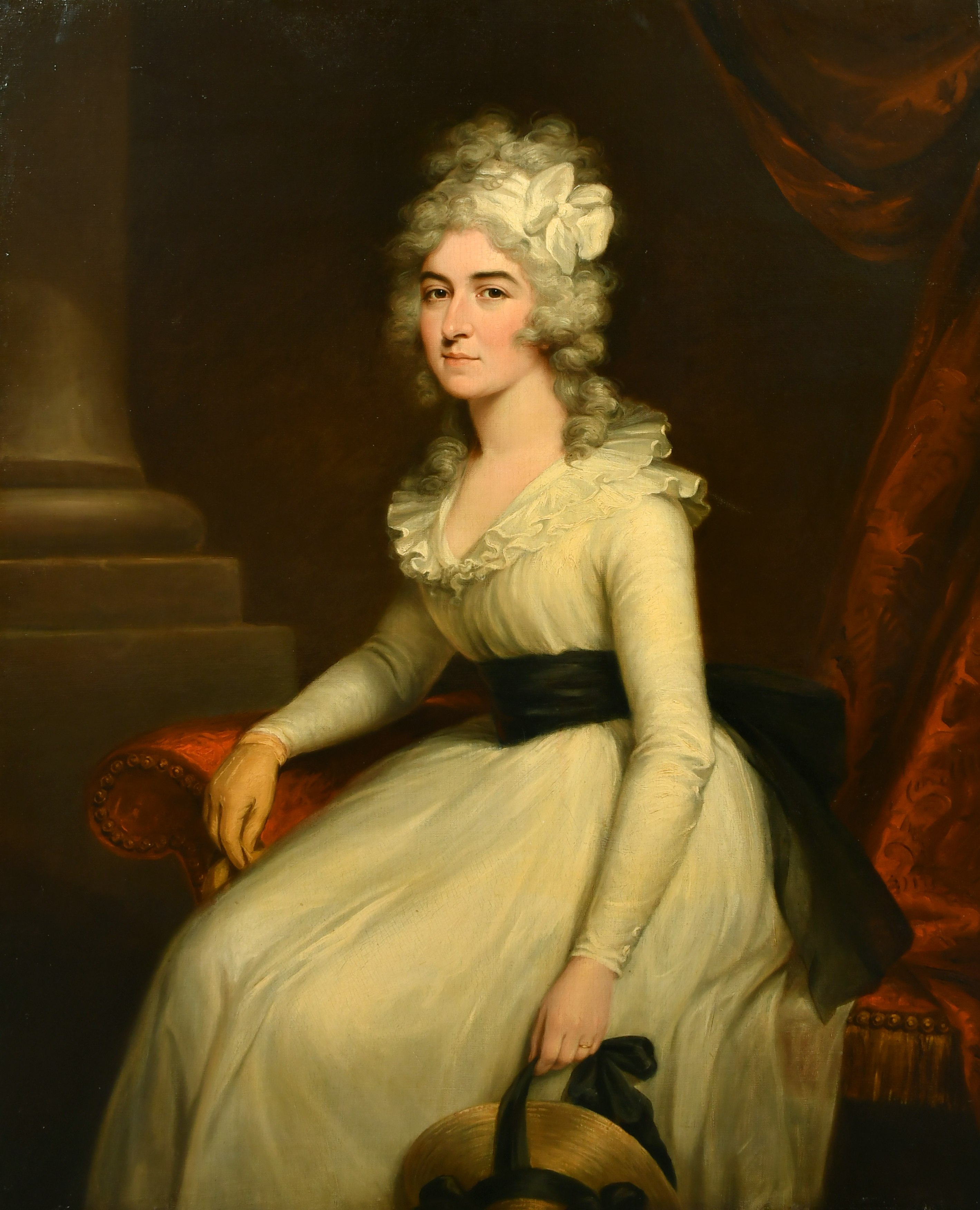 Philip Jean (1755-1802) British. Portrait of Mrs Bryan Barrett (1759-1834) British, Three-Quarter-