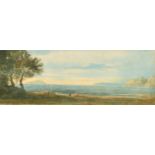 John Varley (1778-1842) British. "On the Coast near Weston-Super-Mare, Somerset", Watercolour,