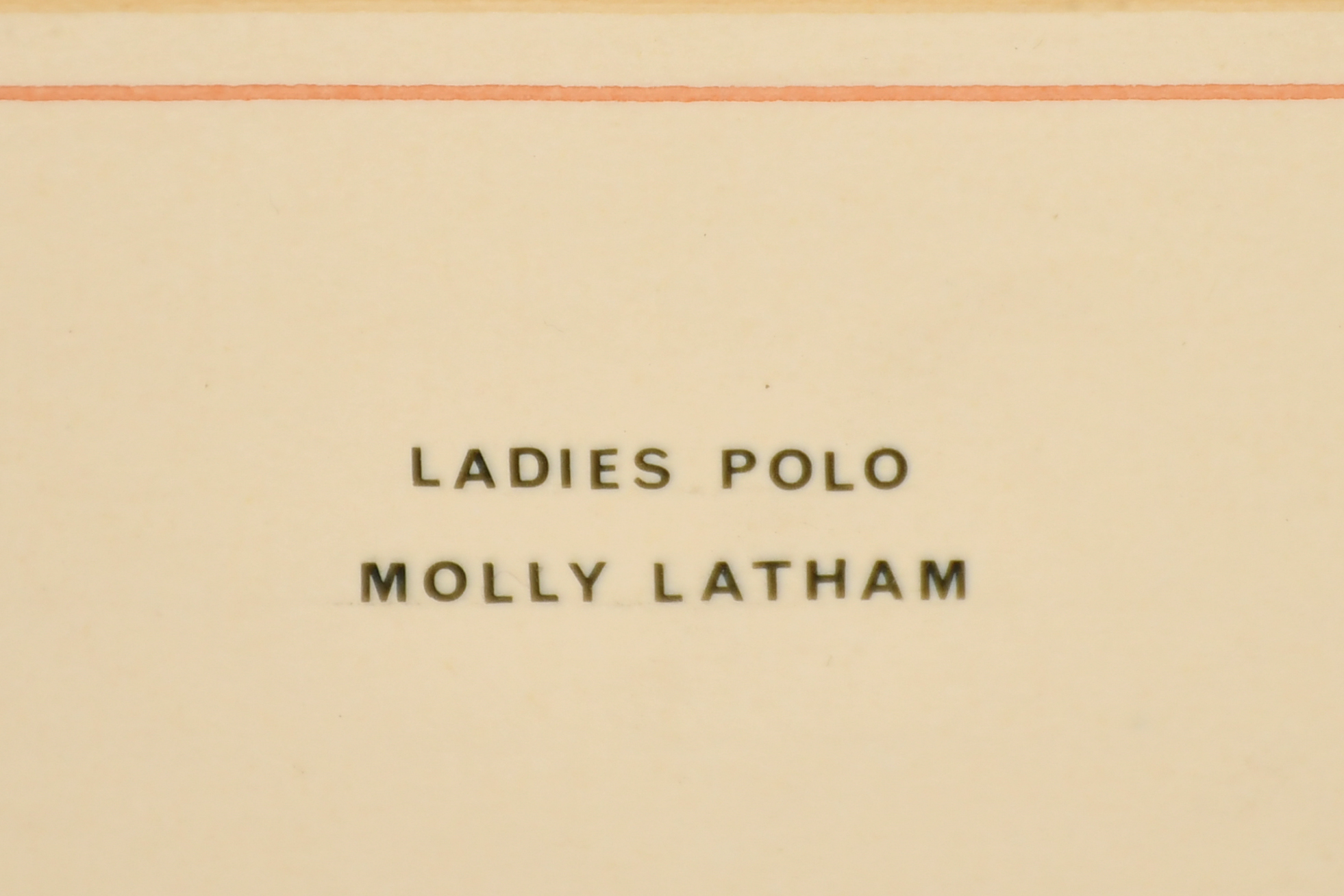 Molly Maurice Latham (c.1900-1987) British. "Ladies Polo", Watercolour and Gouache, Signed, and - Image 4 of 5