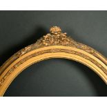 19th Century English School. An Oval Gilt Composition Frame, rebate 20" x 16" (50.8 x 40.6cm)