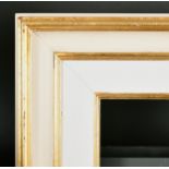 21st Century English School. A Gilt and White Painted Frame, rebate 18" x 10" (45.7 x 25.4cm)