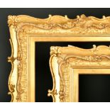 19th Century English School. A Pair of Gilt Swept Composition Frames, rebate 23.5" x 15.75" (59.7