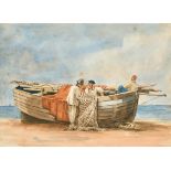 Attributed to Margaret Sarah Carpenter (1793-1872) British. "Brighton Boat", Watercolour,