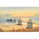 William Arthur Earp (1867-1927) British. "The Chain Pier, Brighton", Watercolour, Signed,