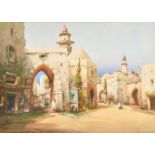 Cyril Hardy (1889-1951) British. A Middle Eastern Town Scene, Watercolour, Signed, 14" x 20" (35.5 x