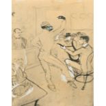 After Henri de Toulouse-Lautrec (1864-1901) French. "Chocolat dansant dans un Bar, from La Rire",
