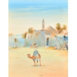 F. Varley (19th-20th Century) British. A Middle Eastern Scene, Watercolour and Gouache, Signed, 19.