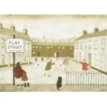 Janet Ledger (1931- ) British. "Play Street", Lithograph, Signed and Numbered 37/100 in pencil,